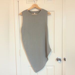 Athleta Gray Asymmetrical Tank Top